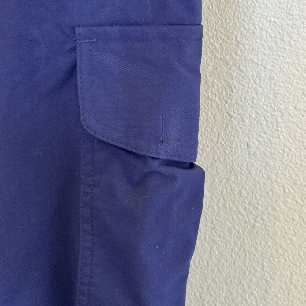 Vintage Obermeyer Womens Utility Ski Snow Pants Sz 8 Dark Blue High Rise Pockets - Picture 7 of 15